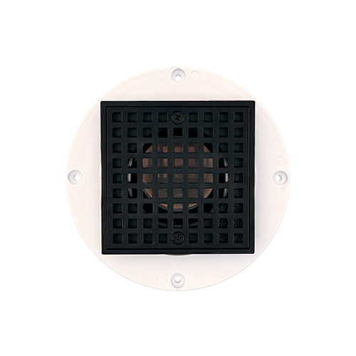 Noble PVC Shower Drain with Square Chrome Strainer